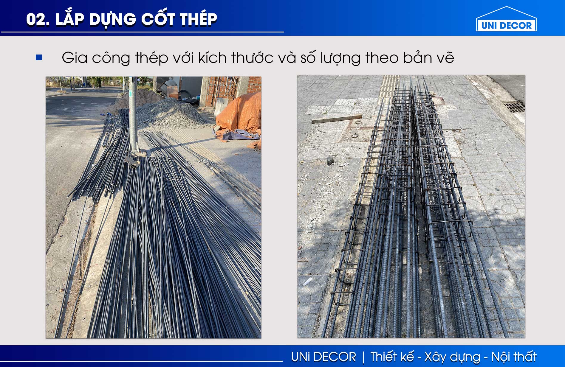 Gia công thép cột theo kích thước bản vẽ